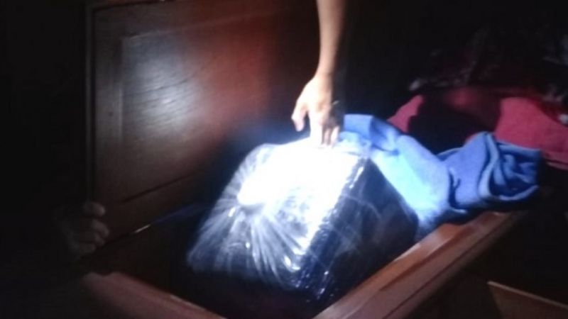 Secuestran 80 kilos de hoja de coca