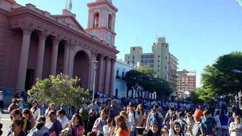 Los niños vivieron la Fiesta de todos los Santos a los pies de la Virgen