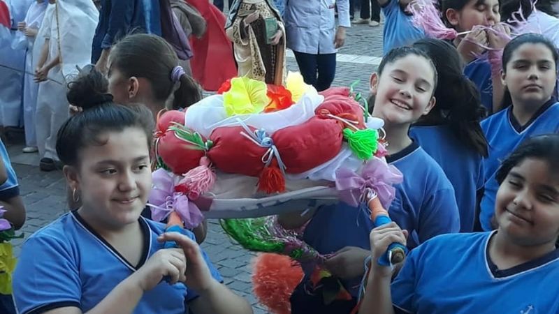 Los niños vivieron la Fiesta de todos los Santos a los pies de la Virgen