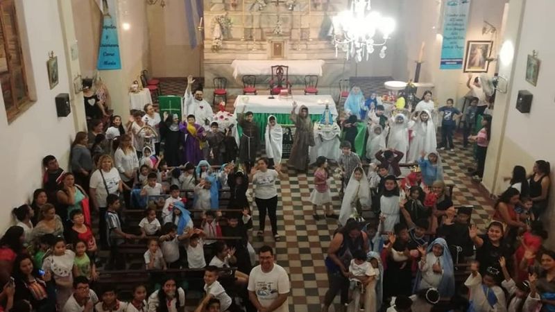 Los niños vivieron la Fiesta de todos los Santos a los pies de la Virgen