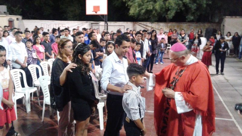 Celebraron el Sacramento de la Confirmación en Pomán