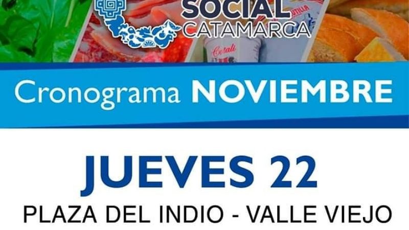 El Mercado Social este jueves en Valle Viejo
