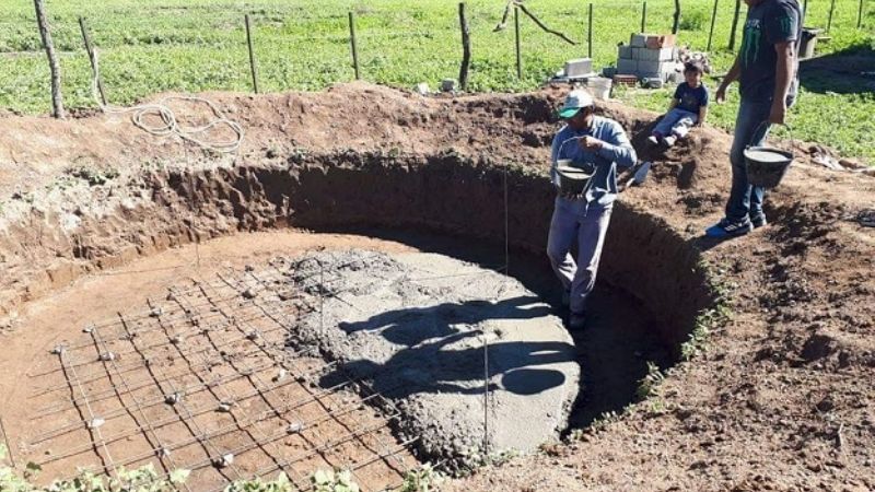 Construcción de cisternas en El Alto