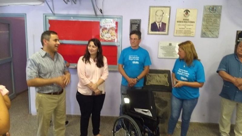 Entregaron sillas de rueda y elementos ortopédicos en Recreo
