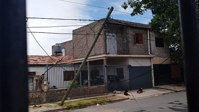 Imágenes del paso de la tormenta de viento, tierra y agua