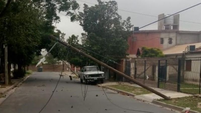 Imágenes del paso de la tormenta de viento, tierra y agua