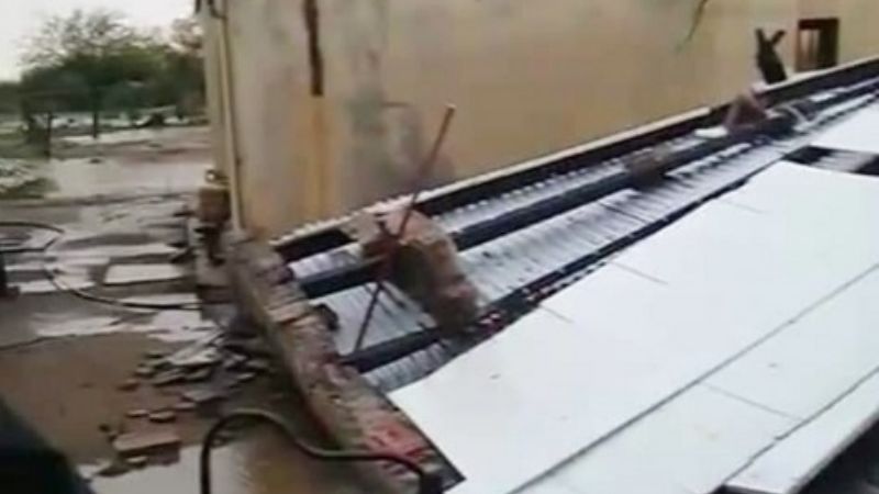 Fuerte temporal en Lucio V. Mansilla