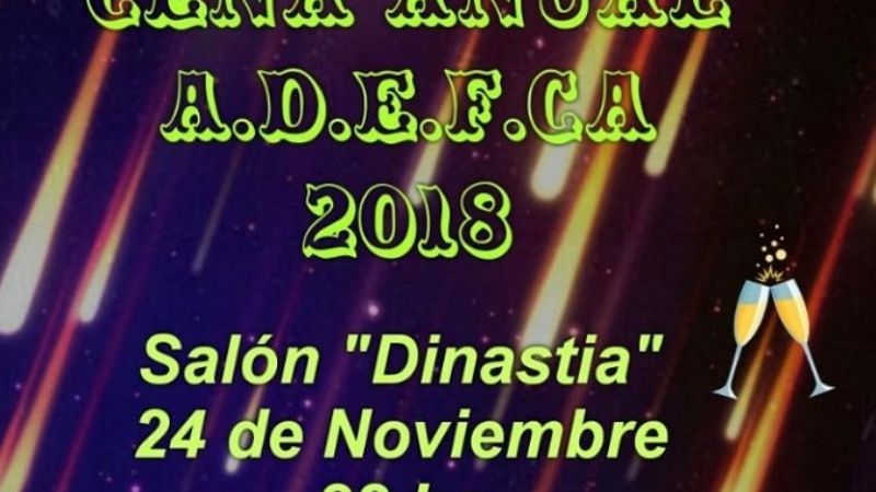 AdefCa realiza este sábado su Cena Anual 2018