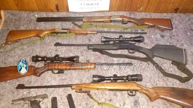 Secuestran poderosas armas de fuego en una casa de La Merced