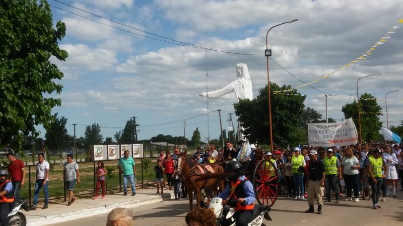 Pobladores de Tapso y localidades vecinas vivieron con emoción la visita de la Virgen