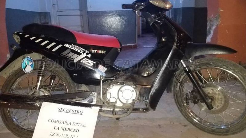 En Paclín, recuperan una moto requerida por la Justicia