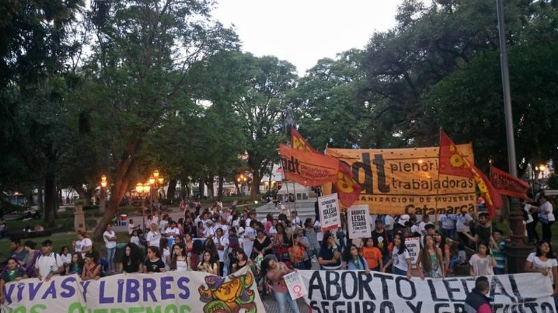 Manifestación contra la violencia hacia las mujeres