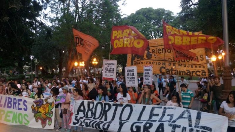 Manifestación contra la violencia hacia las mujeres