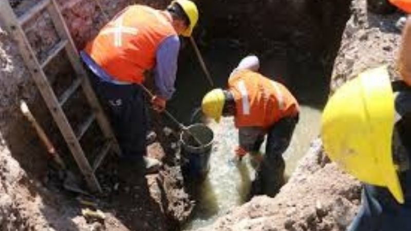 Corte de calle por obra de desagües