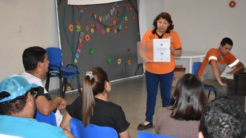 Capacitación en Chumbicha para la creación de la Defensa Municipal