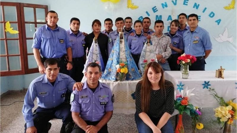 La Virgen del Valle visitó la Jefatura de Policía