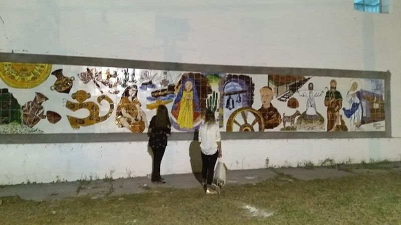 Monseñor Urbanc bendijo Mayólica en Templo San Roque