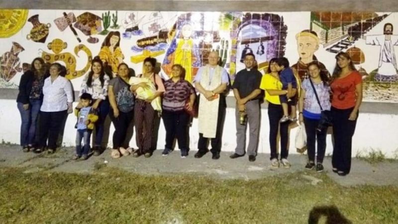 Monseñor Urbanc bendijo Mayólica en Templo San Roque