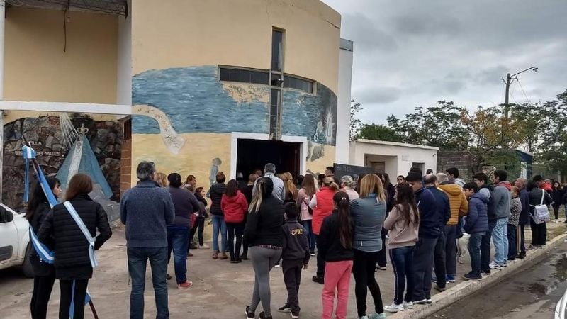 Traslado de la Imagen de la Virgen del Valle a la capilla del barrio San Martín