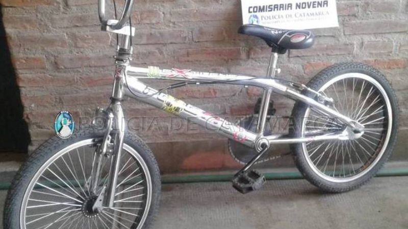 Recuperan una bicicleta robada y aprehenden a un hombre