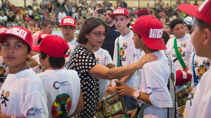 Lucía acompañó el Primer Encuentro de Murgas, Batucadas y Comparsas