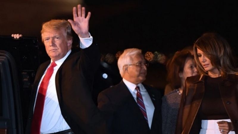 Trump llegó a la Argentina y tratará con Mauricio Macri la agenda del G20