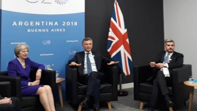 A 36 años de Malvinas, histórico encuentro cara a cara entre Macri y Theresa May