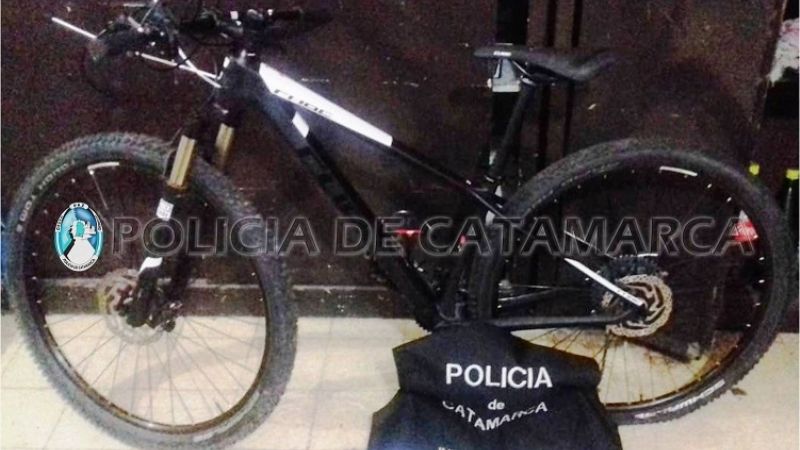 La policía recuperó una bicicleta robada, valuada en $100.000