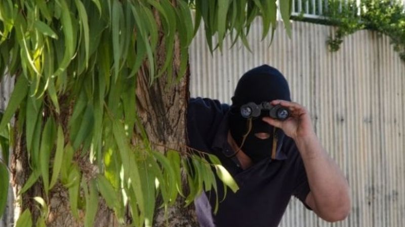 Desde un árbol espiaba los domicilios: fue detenido