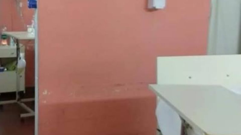 La intensa lluvia generó inconvenientes en el hospital