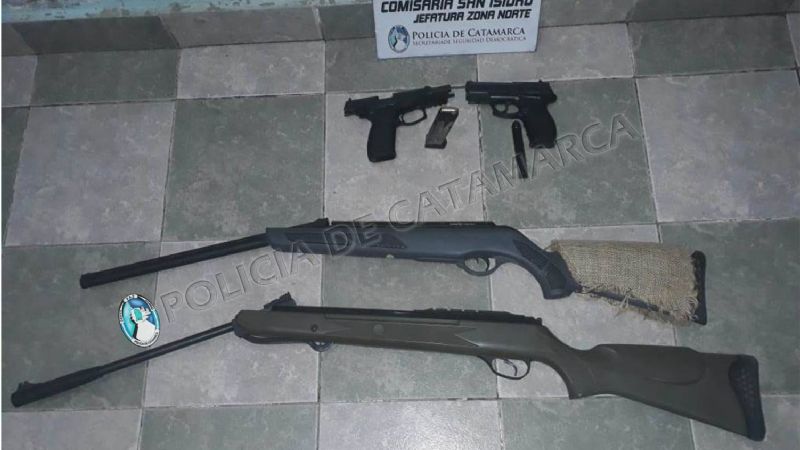 Secuestran armas durante una medida judicial en Valle Viejo