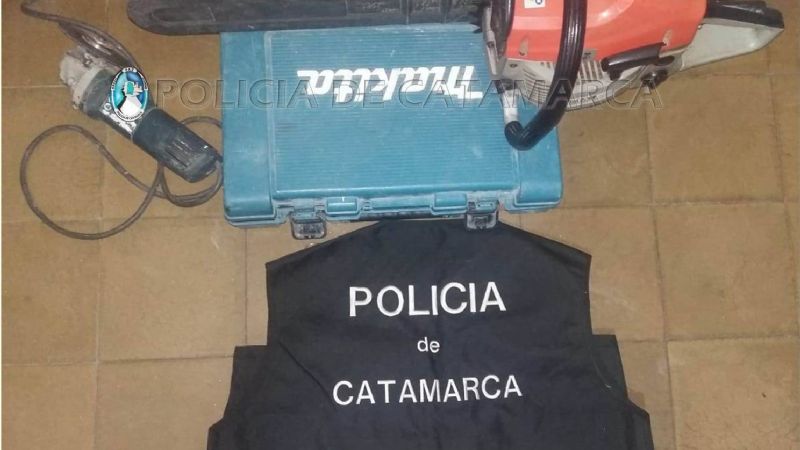 Recuperan elementos sustraídos de una obra en construcción