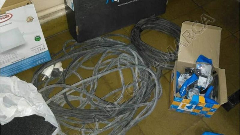 Recuperan elementos sustraídos de una obra en construcción