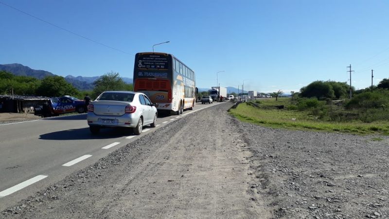 Piquete en la ruta 38