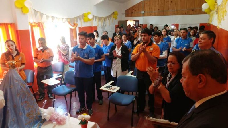 Defensa Civil vive una fiesta con la visita de la Virgen