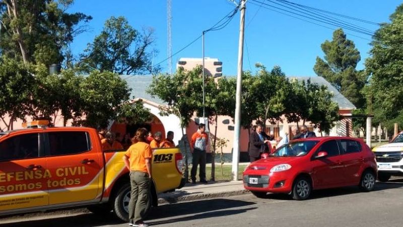 Defensa Civil vive una fiesta con la visita de la Virgen