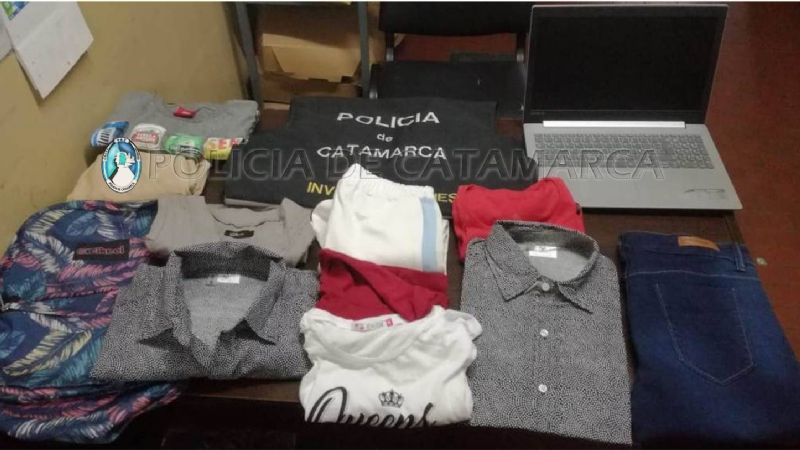 Esclarecen el robo en un local de ropa