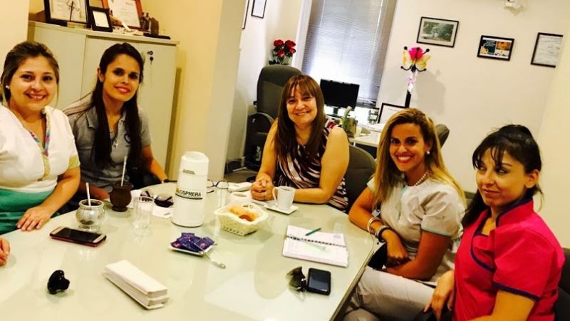 Reunión con integrantes de "Corazones Azules"