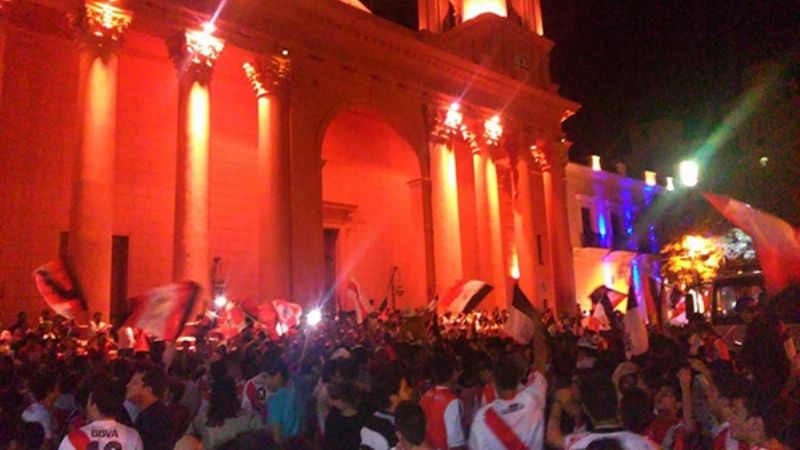 Los hinchas de River festejaron en Catamarca