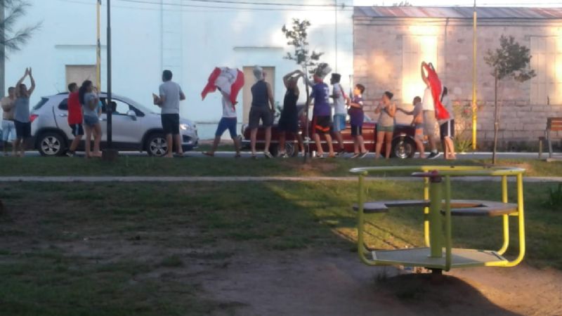 En El Alto, los hinchas de River también festejaron