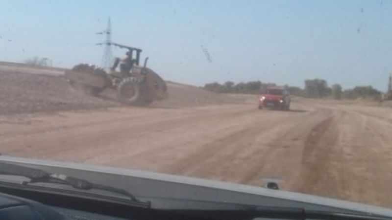 Ruta 60: Intensifican trabajos entre San Martín y Chumbicha