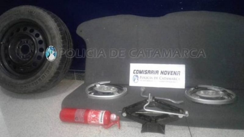 Lo sorprenden cuando llevaba elementos robados