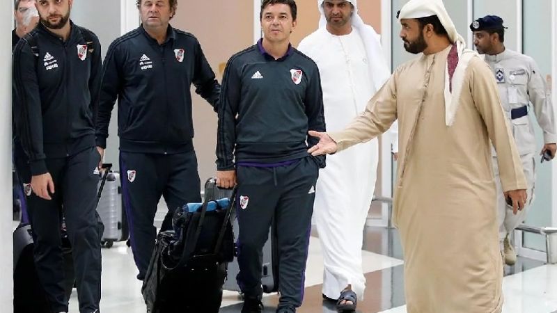 River está en Abu Dhabi para el Mundial de Clubes