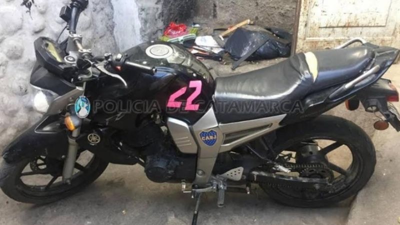 Esclarecen un robo y secuestran una moto