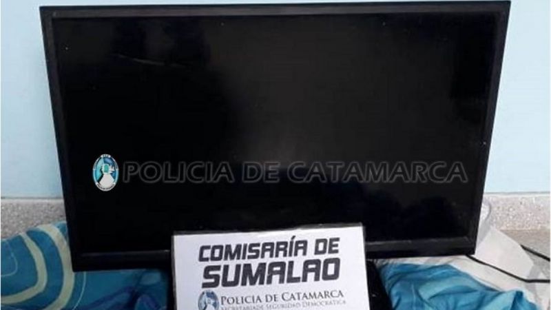 Recuperan un televisor sustraído en Valle Viejo