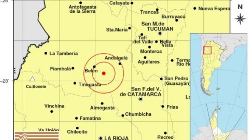 Otro temblor en el Oeste, cerca de Belén
