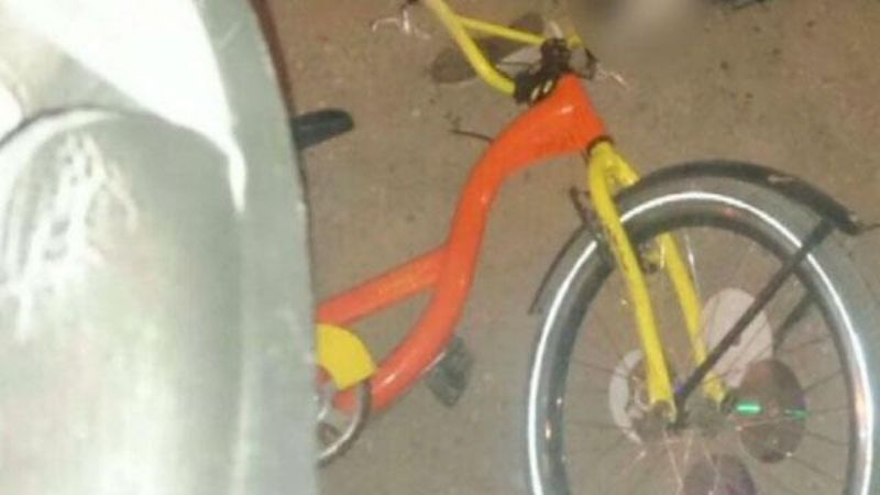 Atropellaron a una niña que andaba en bicicleta