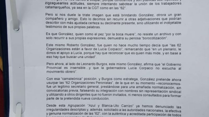 Azul y Blanca: “De qué lado estás, Roberto González”