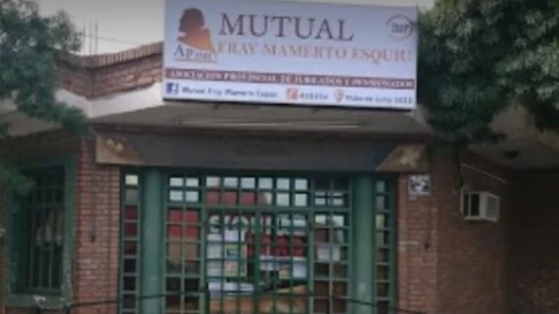 Denuncia penal contra la Mutual Fray Mamerto Esquiú