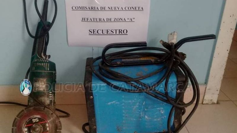 Les secuestraron una amoladora y una soldadora porque serían robadas